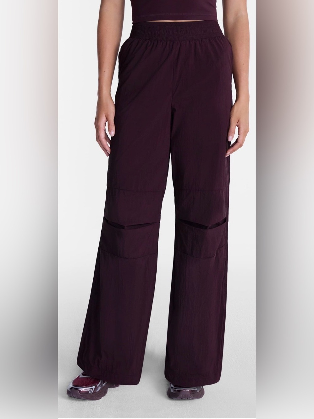 Avia Women’s Crinkle Pants w/ Pleated Knees 30” Inseam